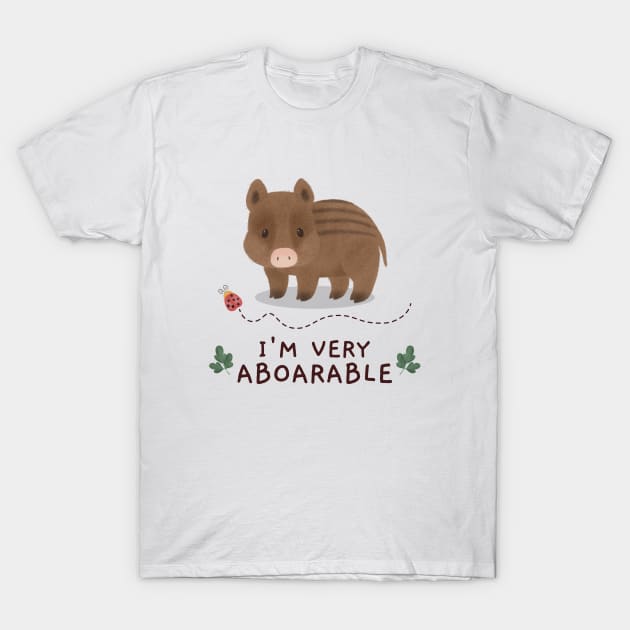 I'm very aboarable T-Shirt by Singing Donkey